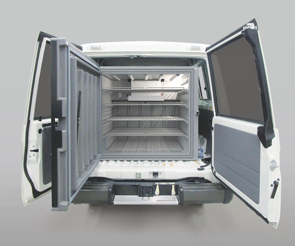 Toyota Tsusho Cooperation has obtained WHO’s medical equipment Performance,  Quality and Safety (PQS) prequalification for its refrigerated vehicle for vaccines based on Toyota Motor’s Land Cruiser—a first of its kind. The top photo shows a vehicle in use in Ethiopia.