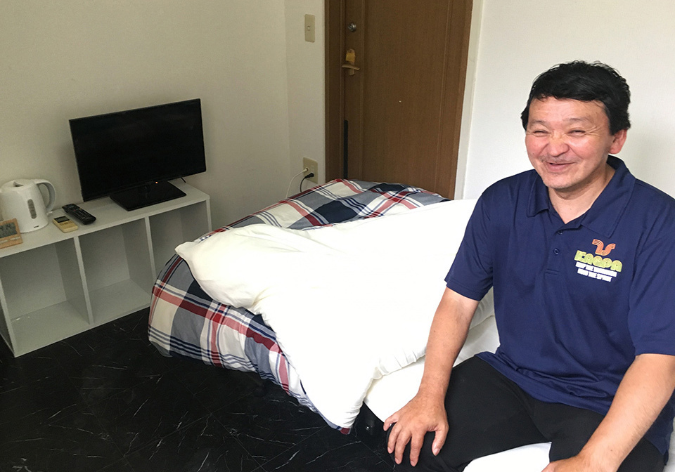 “& Center,” an emergency shelter with 18 individual rooms.