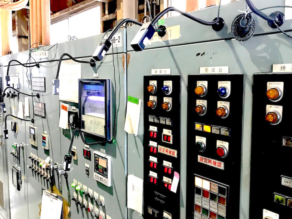 Cameras mounted onto various displays and lamps.